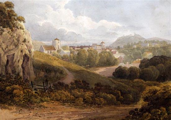 William Havell (1782-1857) Hastings 1815, 8 x 11.5in.